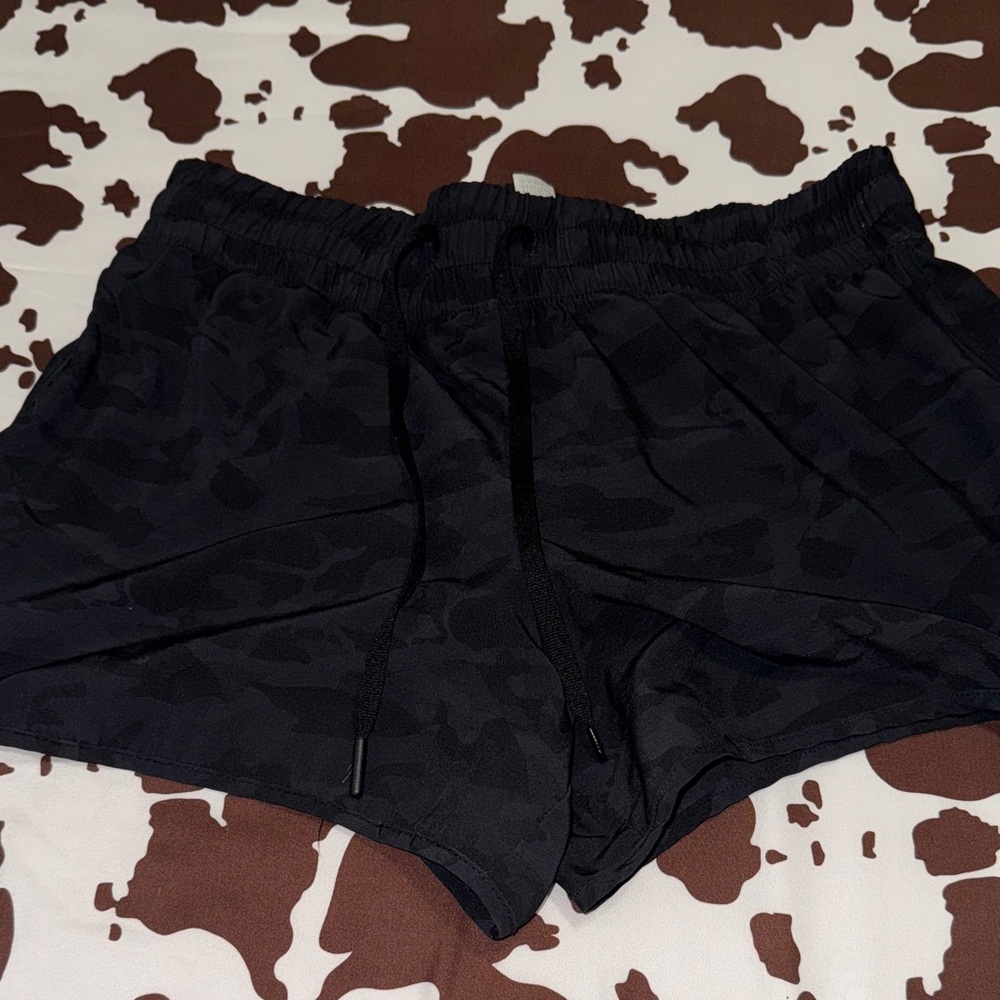 Black Camouflage Women's Shorts
